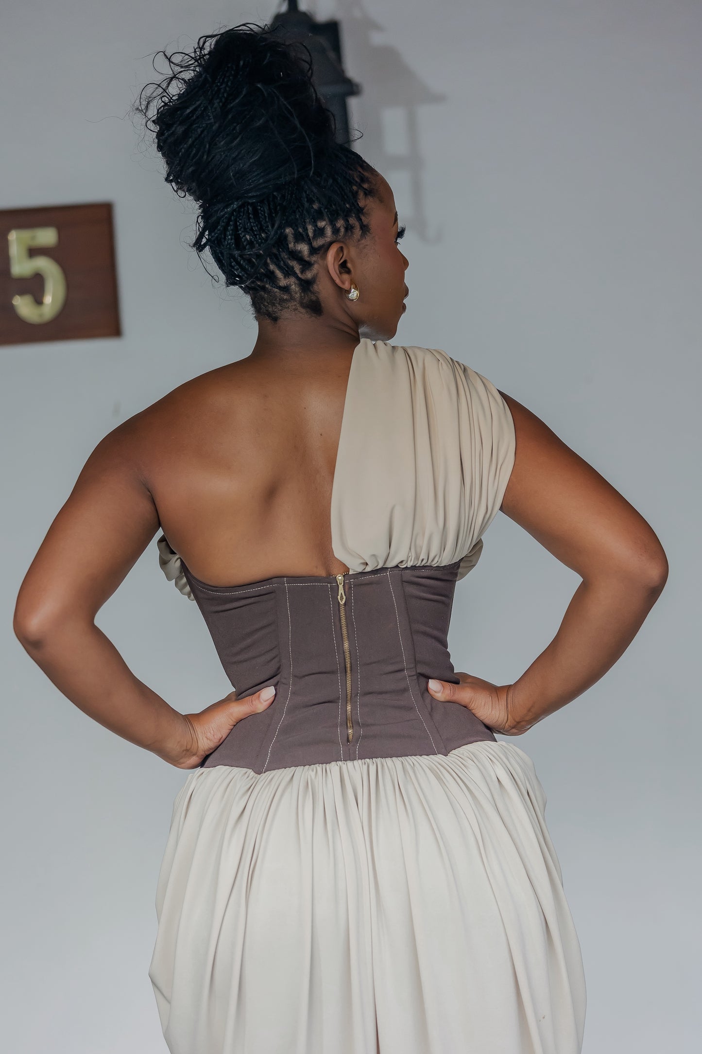 Aria One Arm Corset Dress