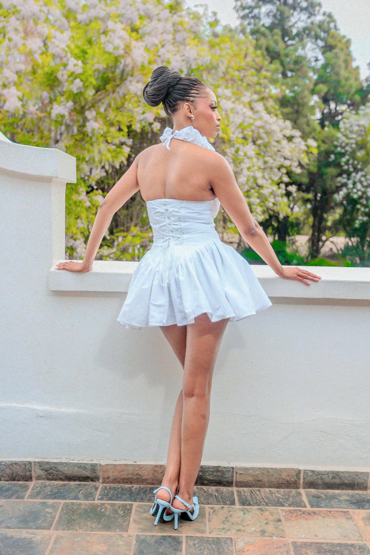 Ava Mini Dress (white)