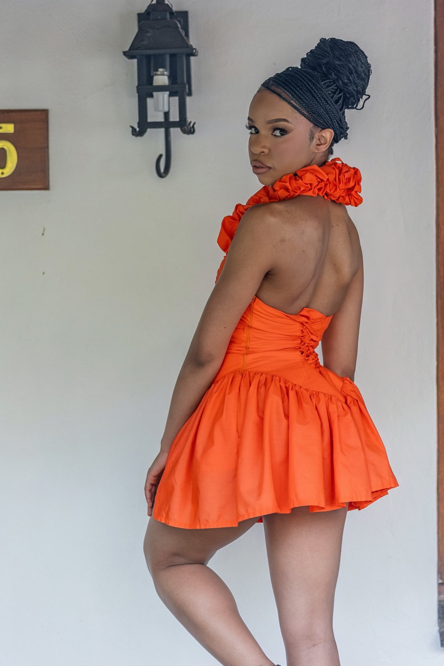 Ava Mini Dress (Orange)