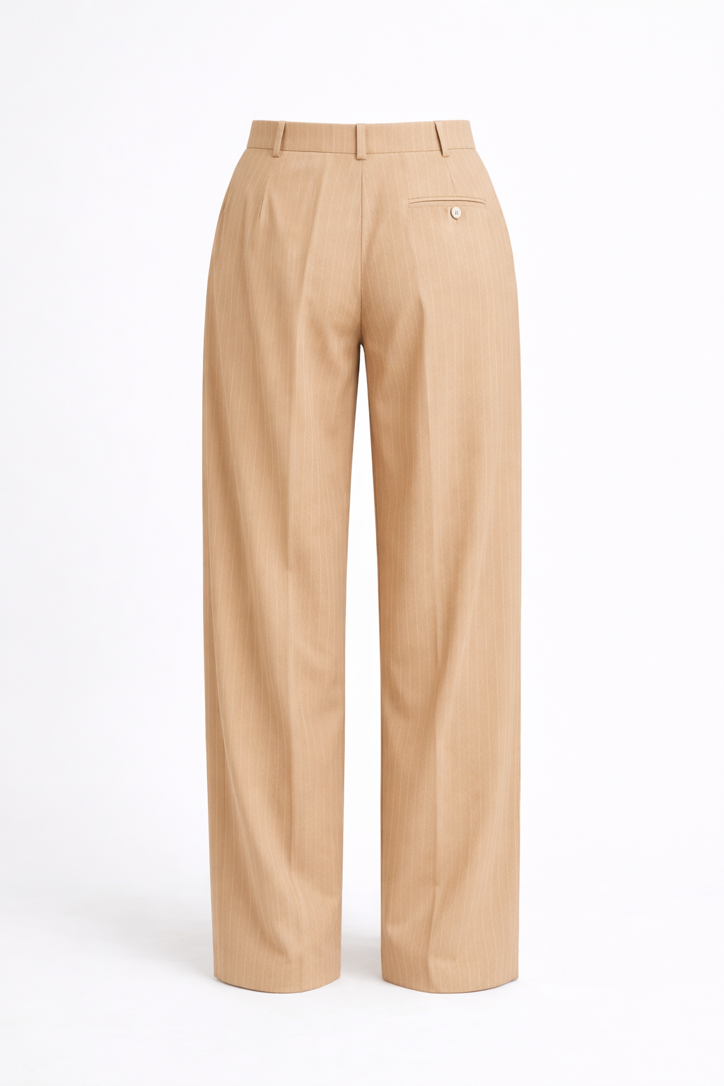 Ivy Pinstripe Pants (Nude)