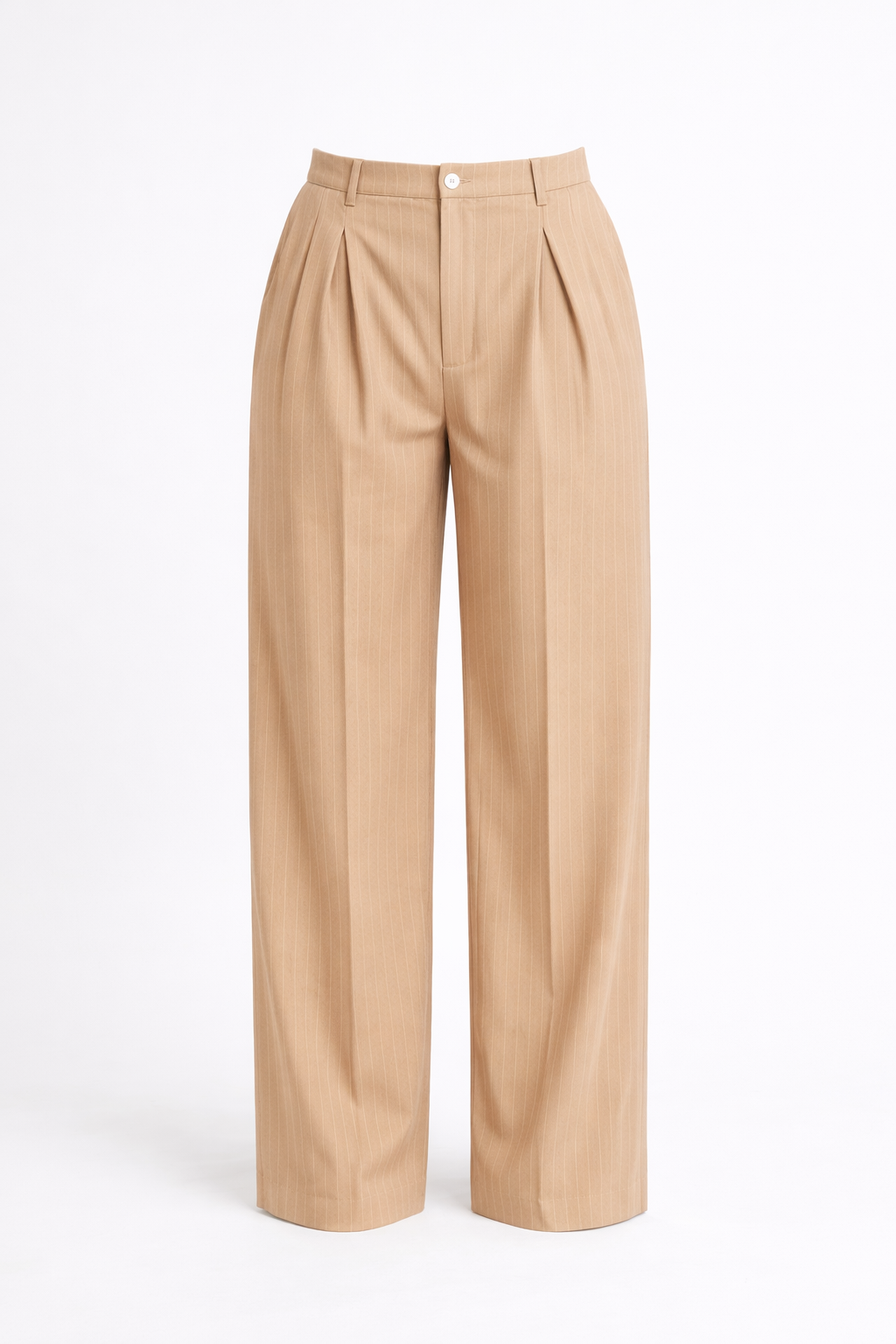 Ivy Pinstripe Pants (Nude)