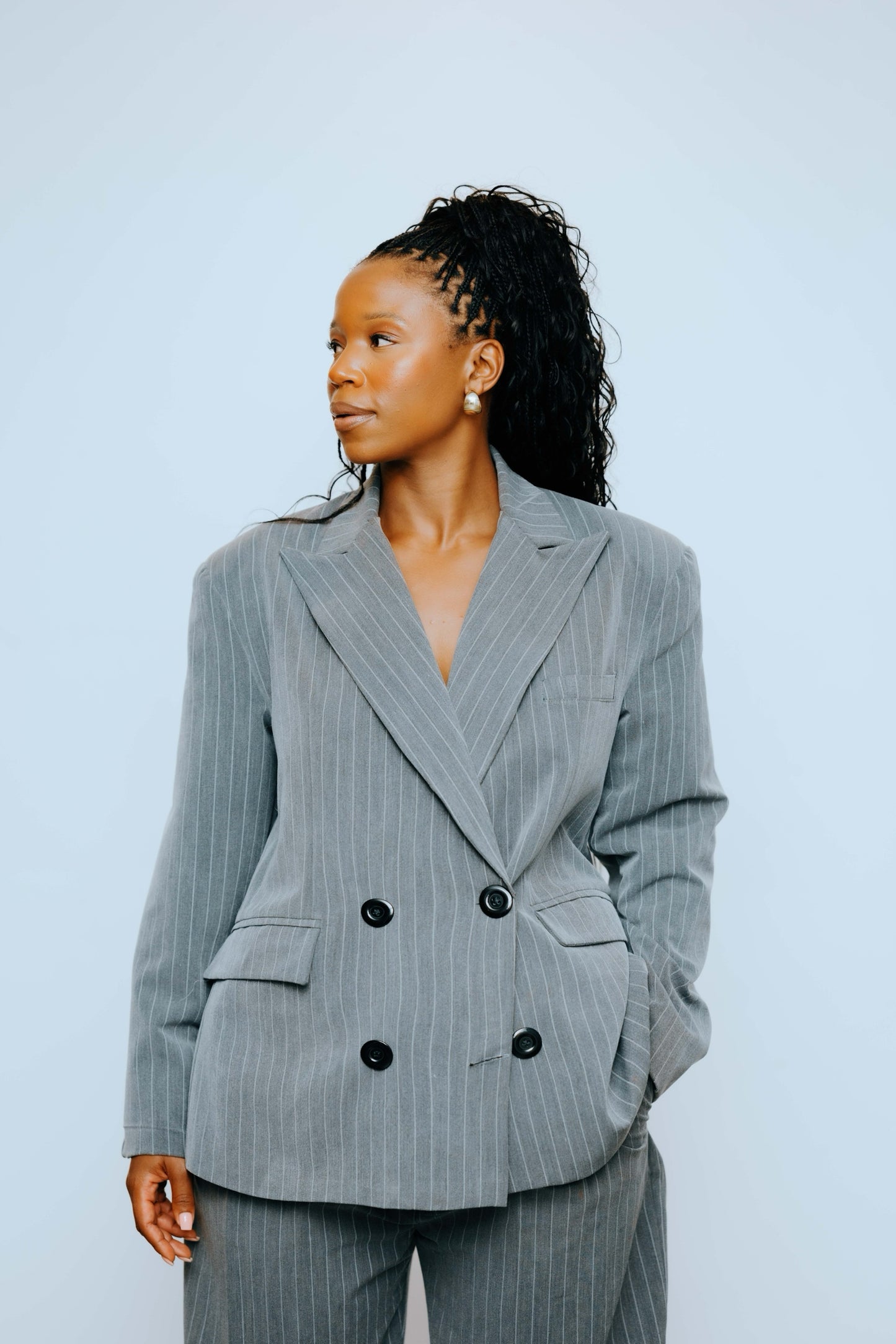 Ivy Pinstripe Blazer