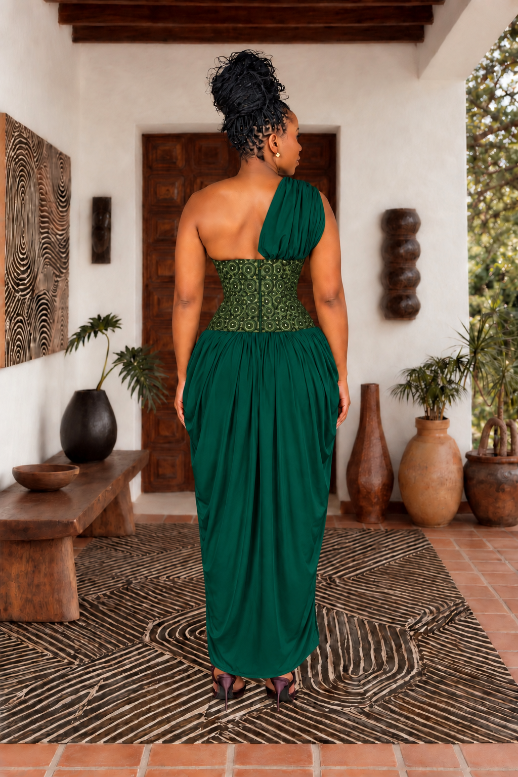 Aria Dress (emerald green)