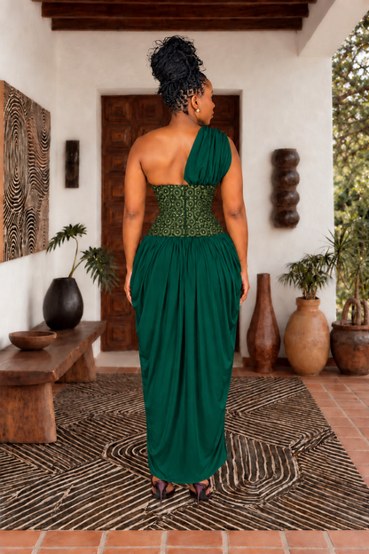 Aria Dress (emerald green)