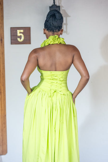 Ava Dress (Lime)